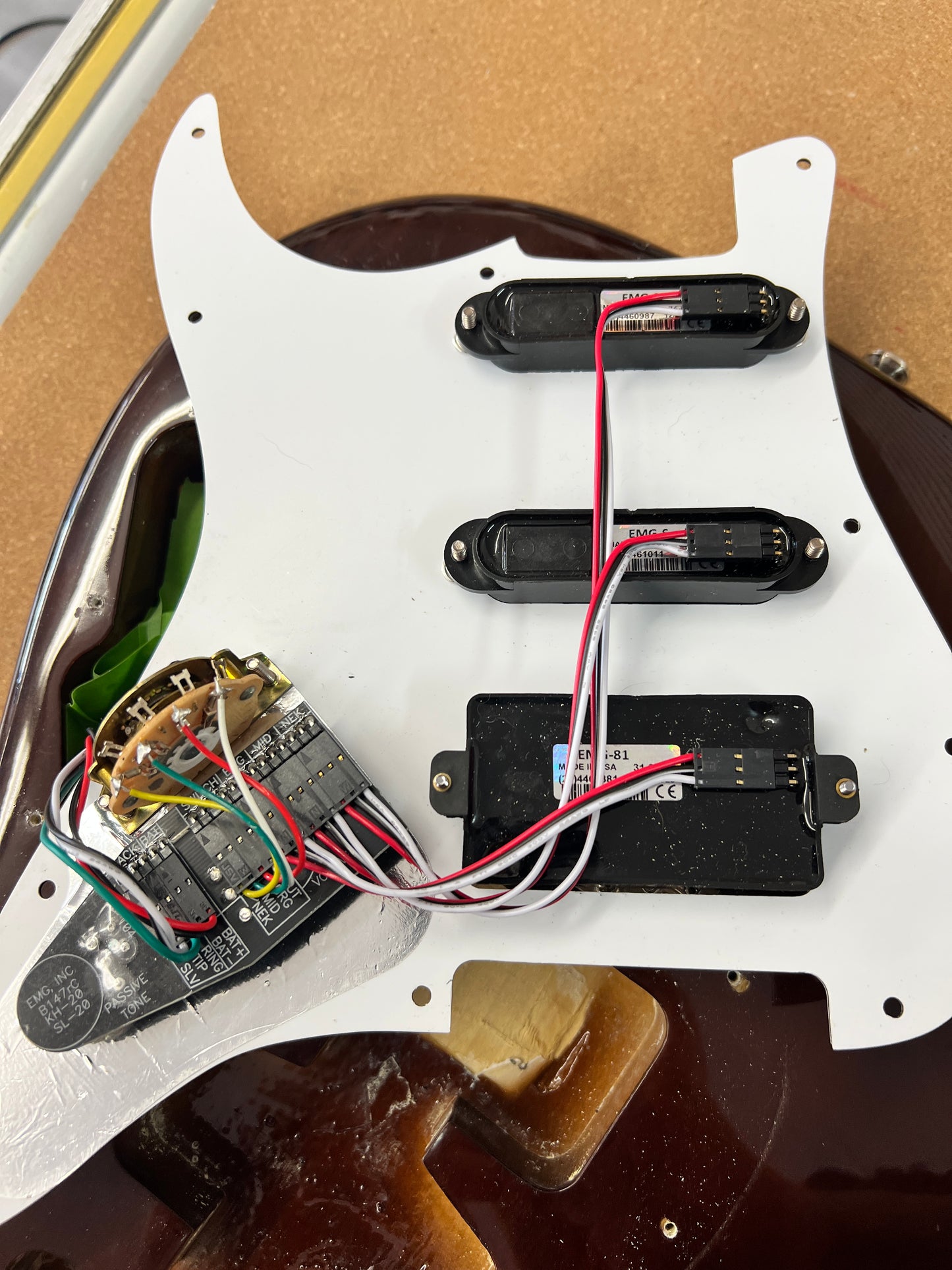 Squier Classic Vibes 70's Stratocaster with EMG KH20 Kirk Hammett Prewired Pickguard