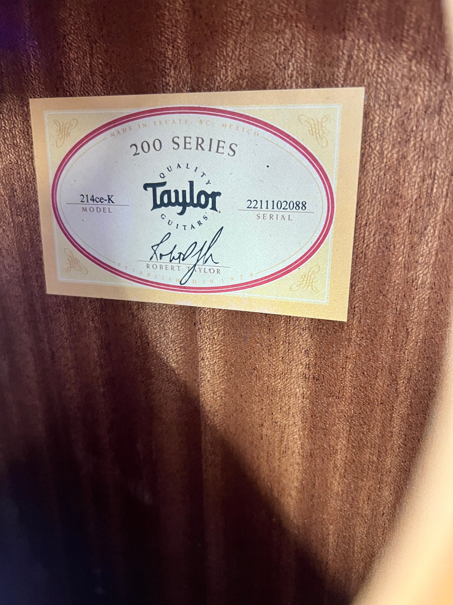 2021 Taylor 214-k CE
