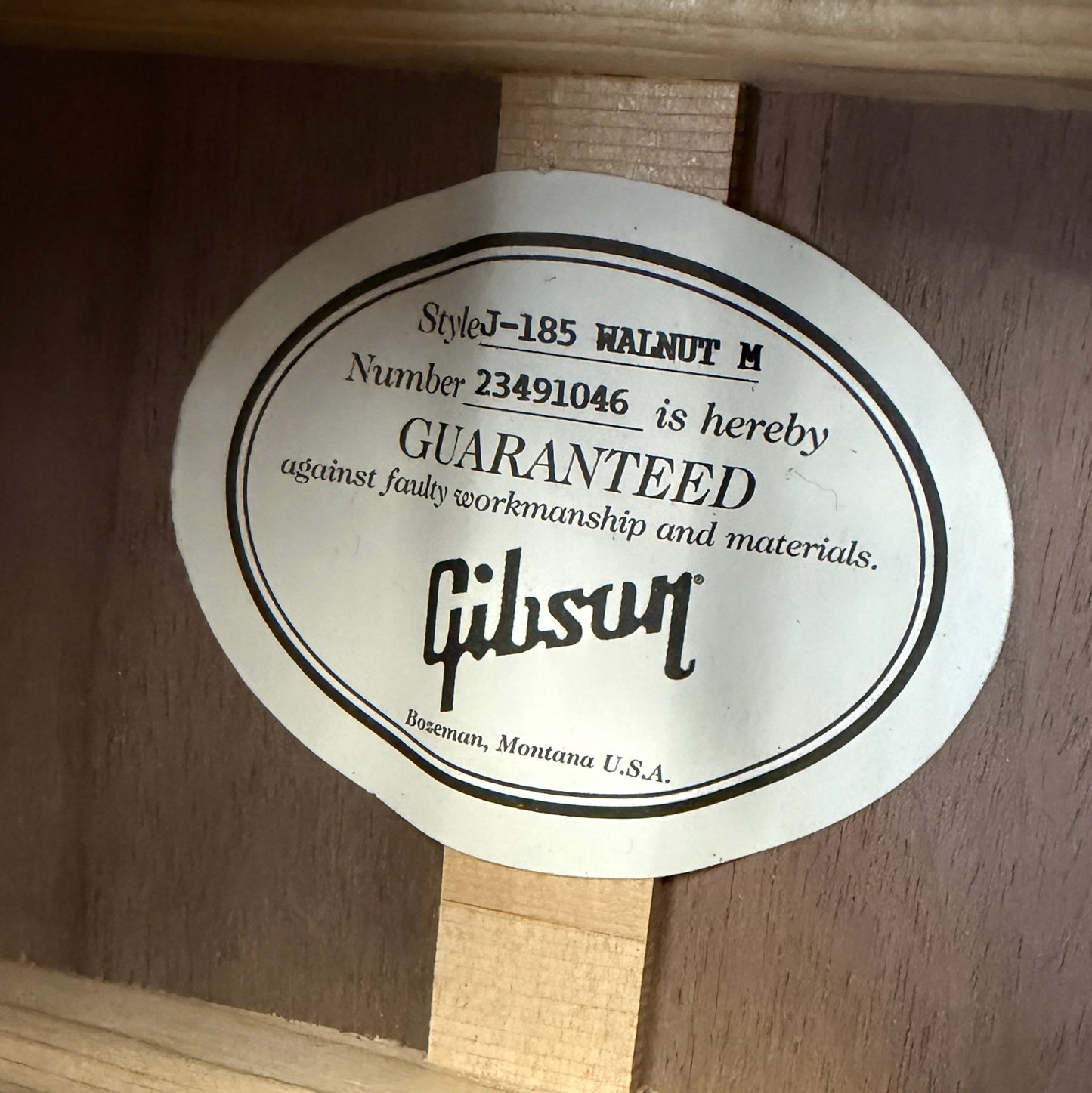 2021 Gibson J-185 Walnut M