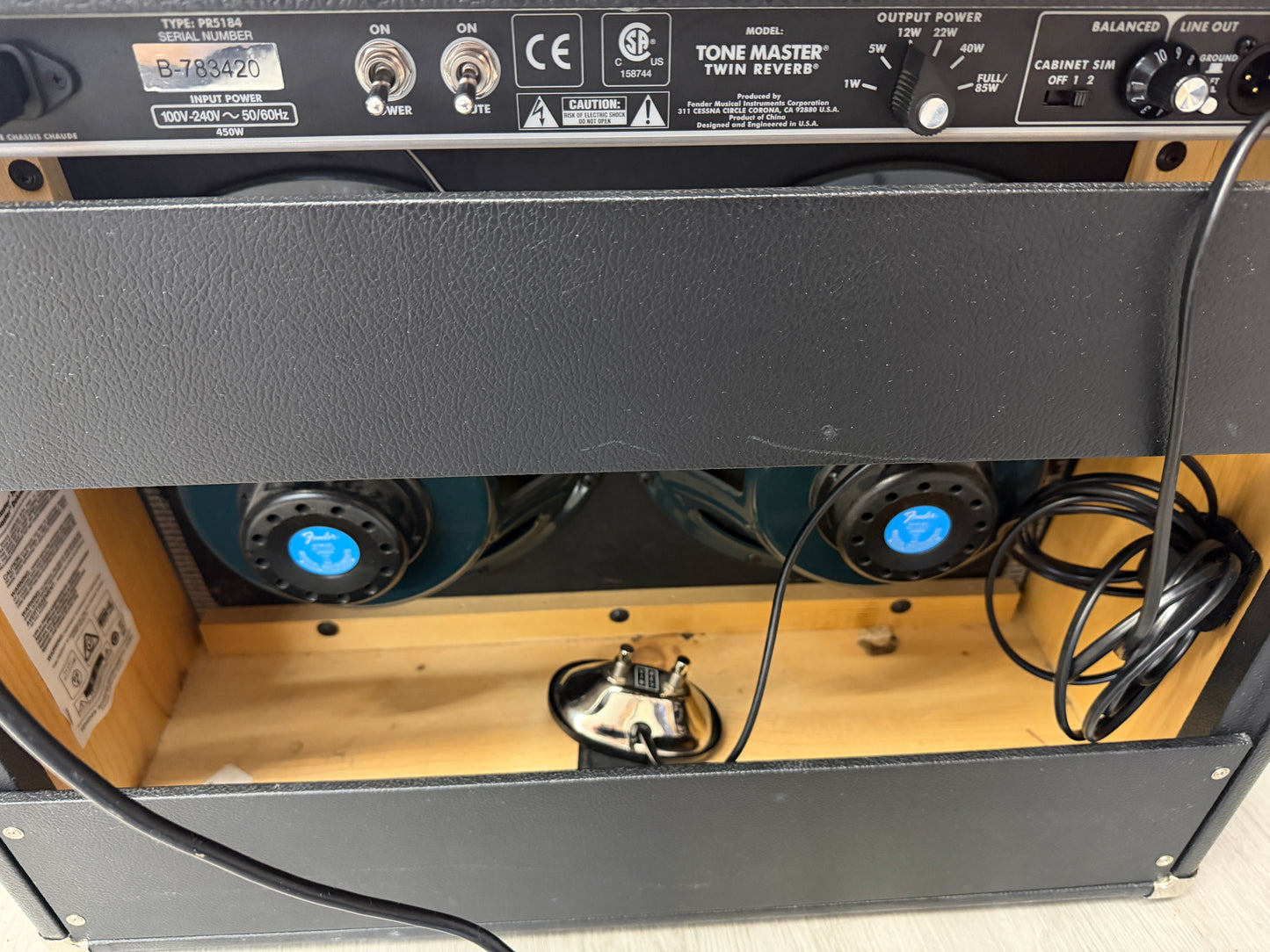 Fender Twin Reverb Tonemaster Amp