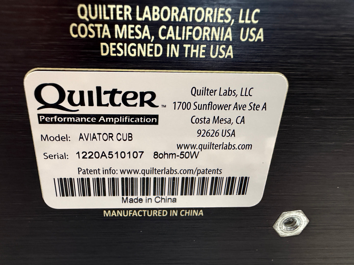 Quilter Avaiator Cub