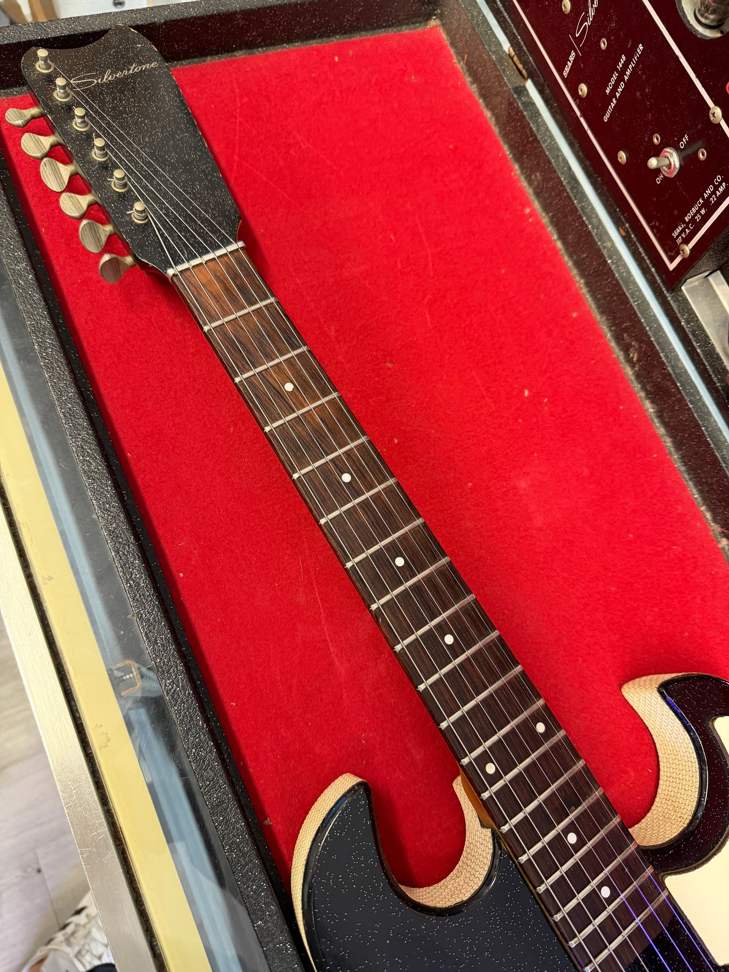 Silvertone 1448 with Case Amp