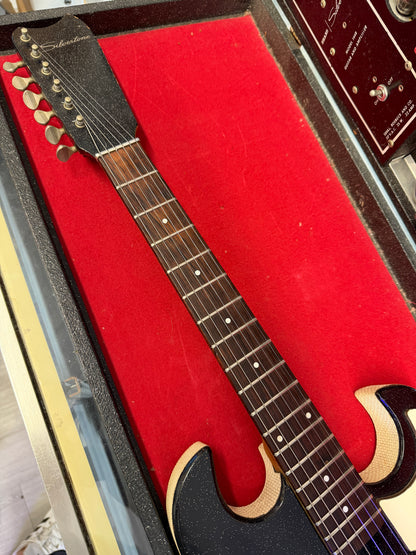 Silvertone 1448 with Case Amp