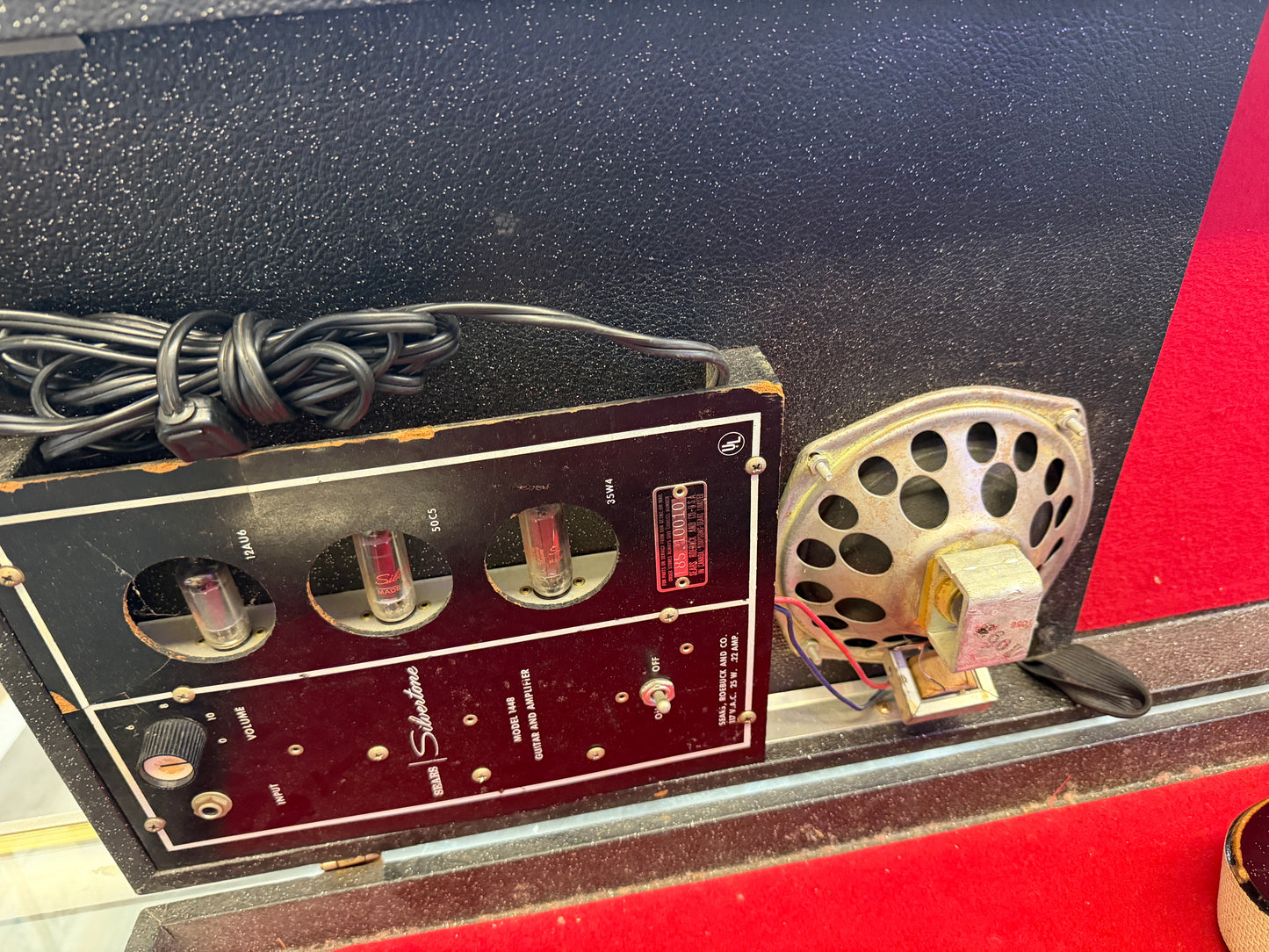 Silvertone 1448 with Case Amp