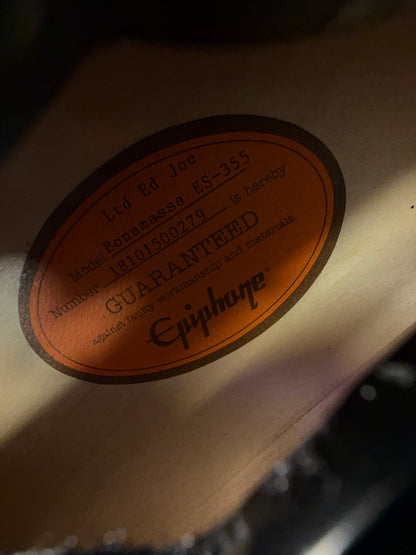 2018 Epiphone Joe Bonamassa Signature ES-355 Standard Outfit
