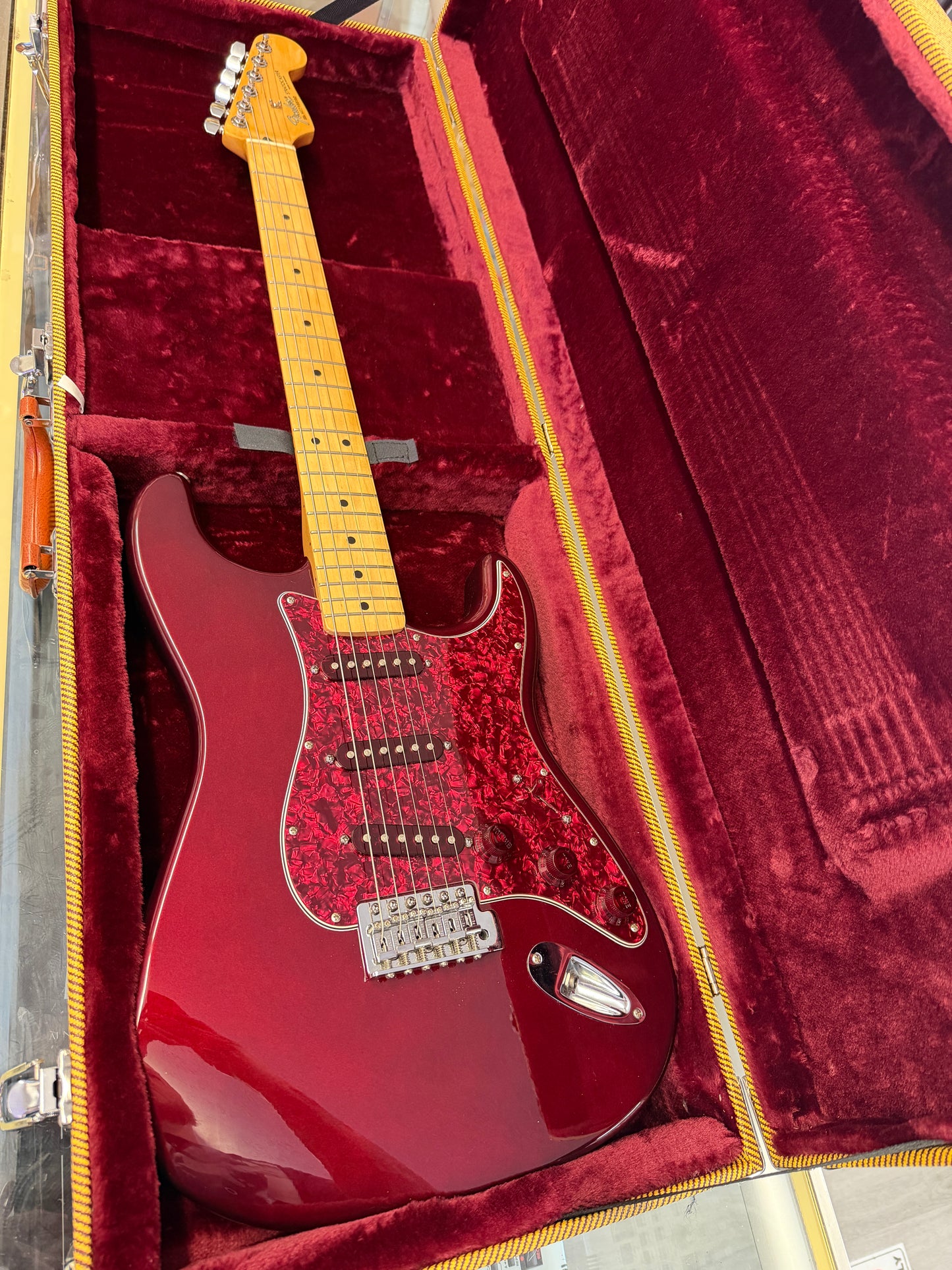 2002 Fender FSR Trans Moto Stratocaster Electric Guitar