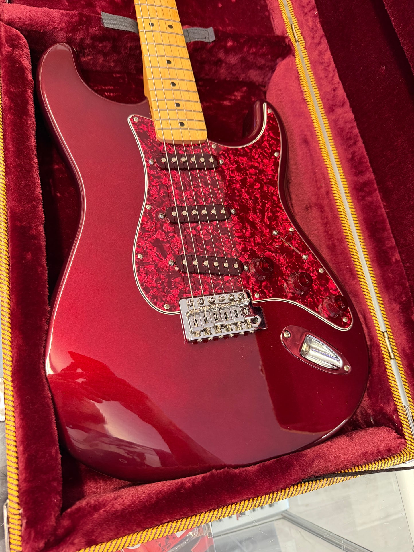 2002 Fender FSR Trans Moto Stratocaster Electric Guitar