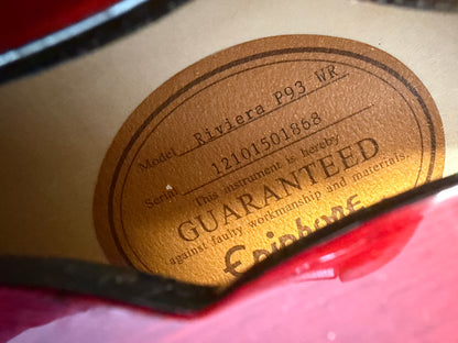 2015  Epiphone Riviera Custom P-93