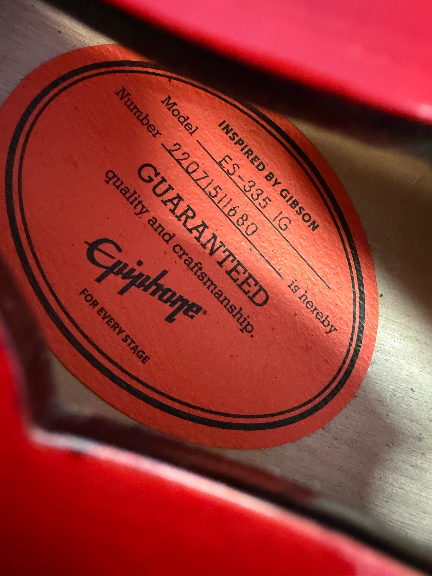 2022 Epiphone ES-335 Inspired by Gibson