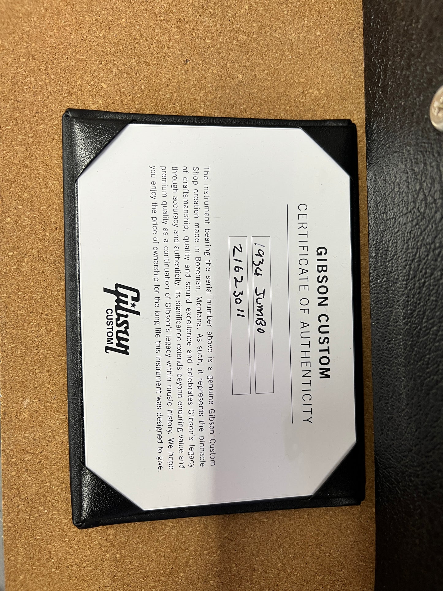 2023 Gibson Custom Shop Historic 1934 Jumbo