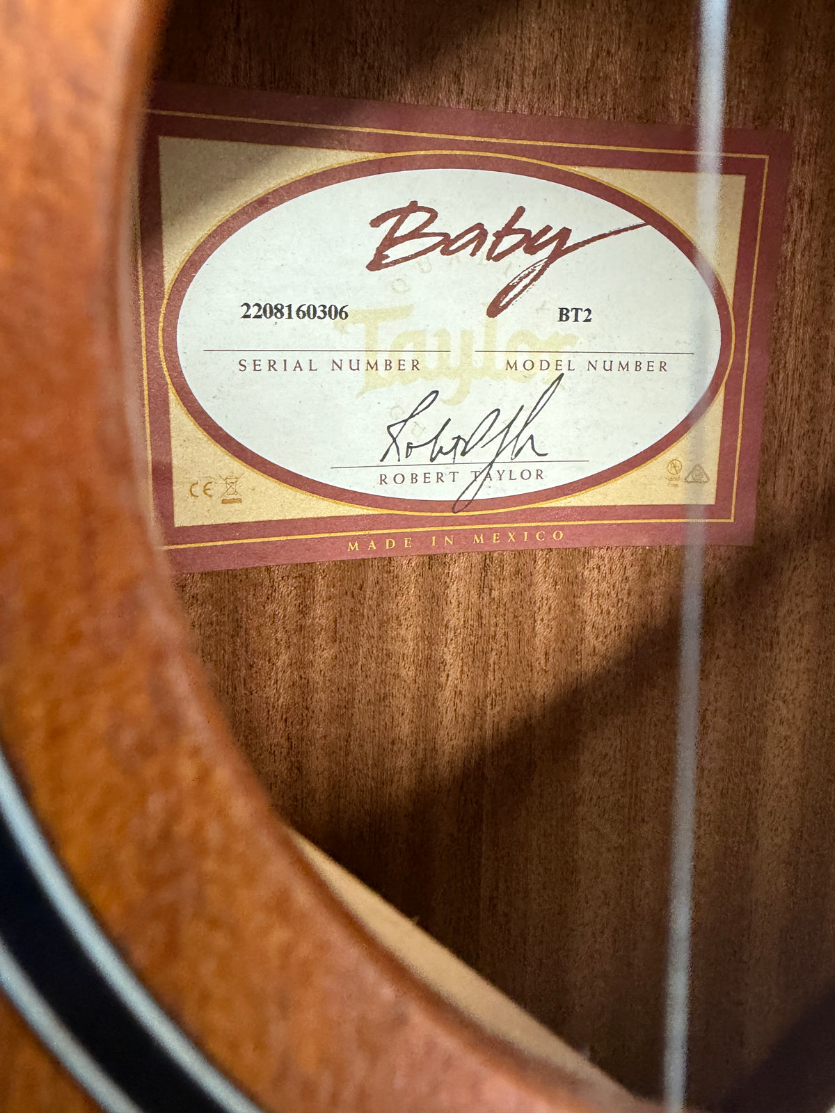 2022 Taylor BT2 Baby Left-Handed Acoustic Guitar
